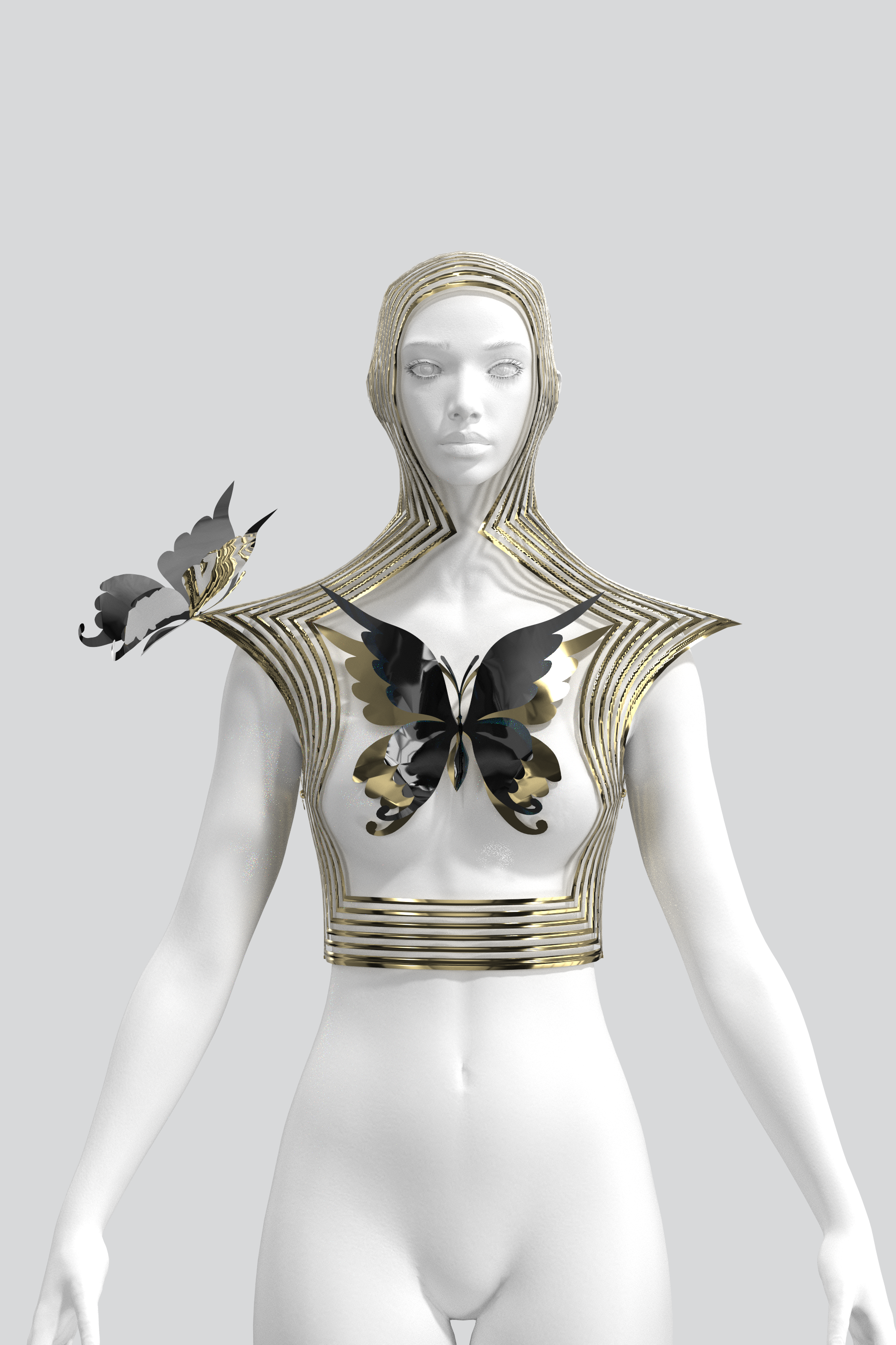 Butterfly Frame Chest Piece