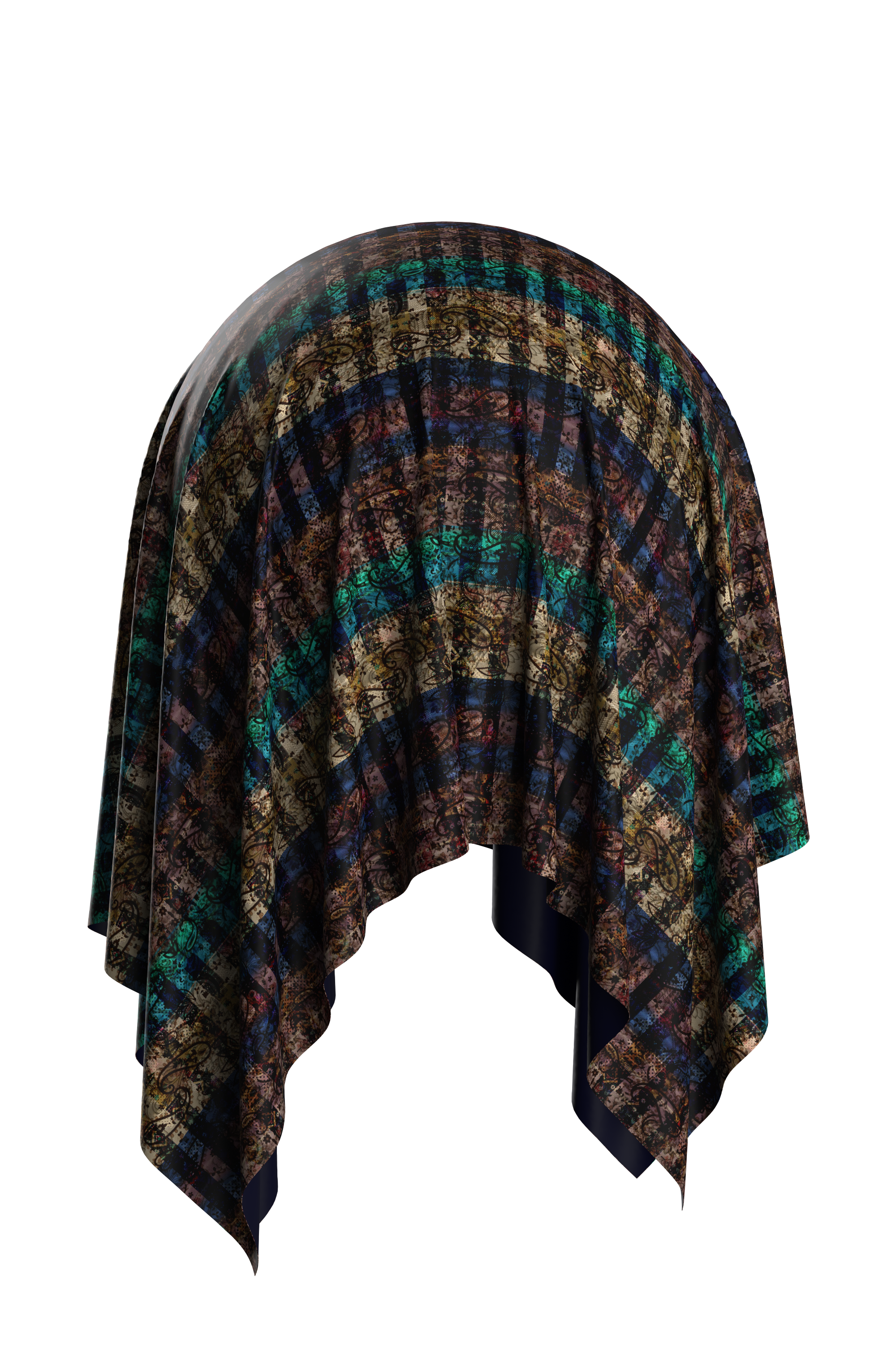 Multicolor Ornamental Textile